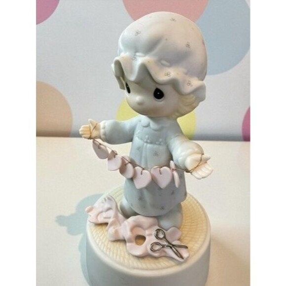 VTG 83s Enesco Precious Moments You Have Touched So Many Hearts Figurine 6.5" - Picture 7 of 11